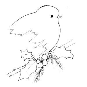 Robin Vignette Sketch