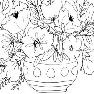 Vase of Flowers Sketch II