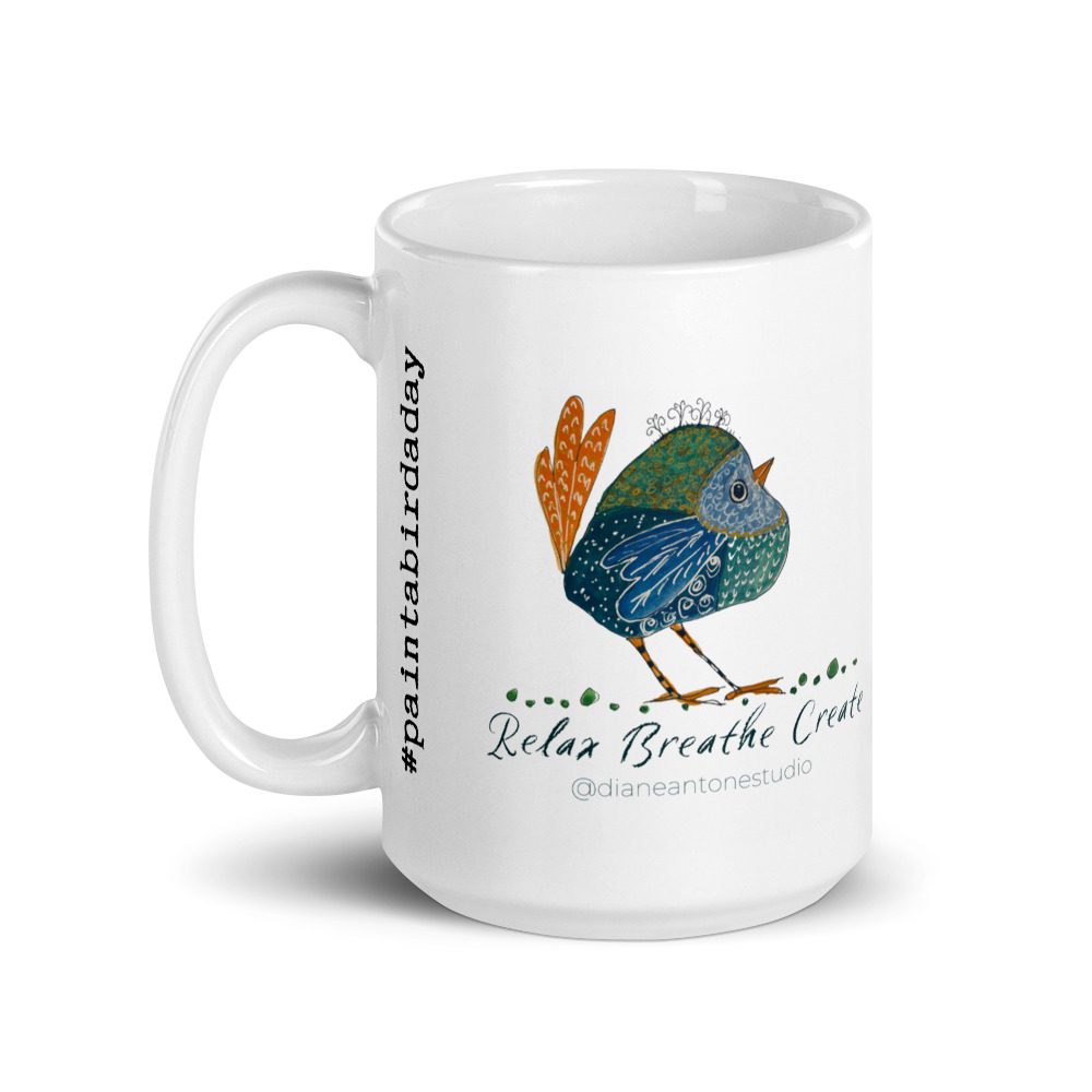 #paintabirdaday Mug - Image 5