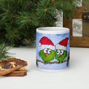Christmas 2024 "Two Blobby Birds" Mug