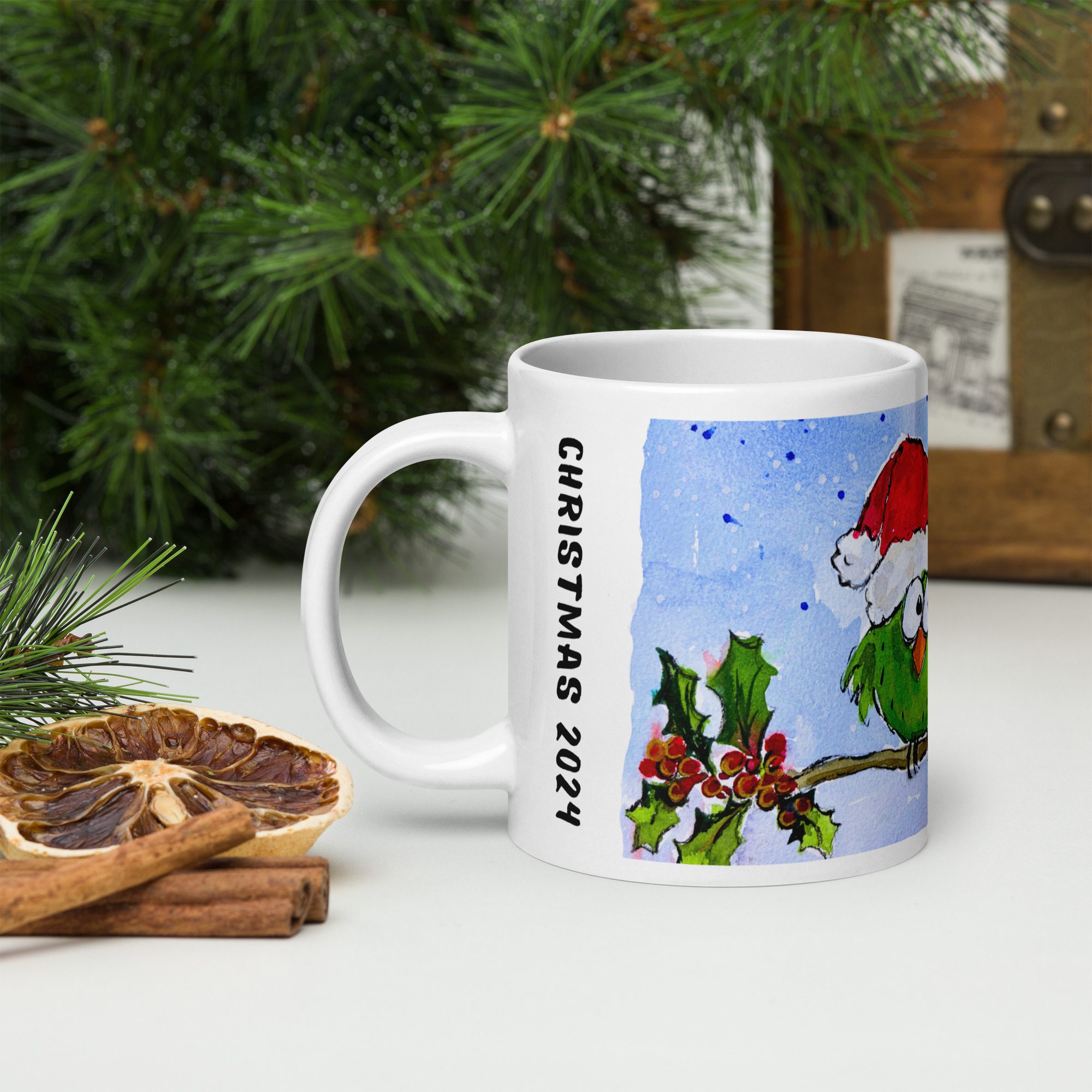 Christmas 2024 "Two Blobby Birds" Mug - Image 8