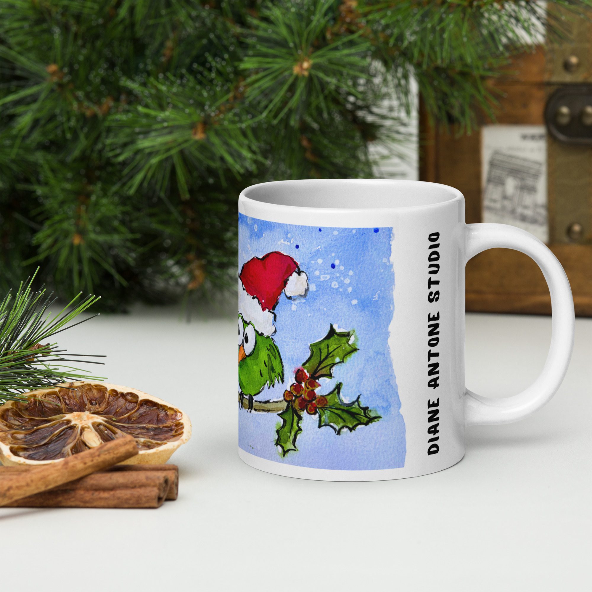 Christmas 2024 "Two Blobby Birds" Mug - Image 9